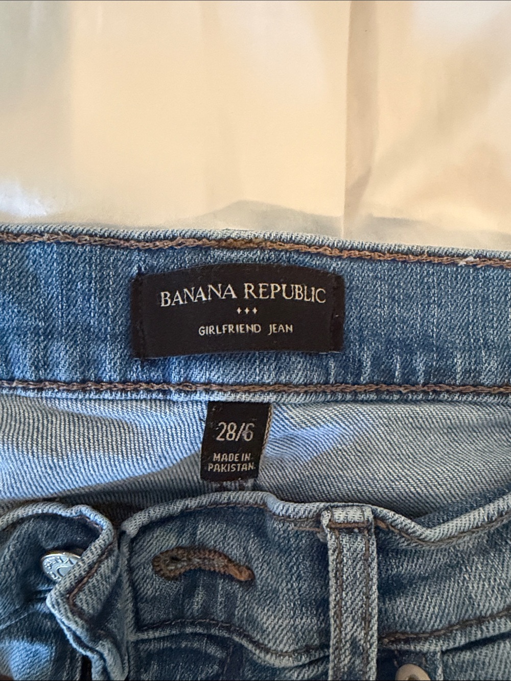 Banana Republic Light Blue Girlfriend Jeans